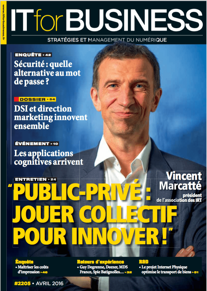 Retrouvez Iguane Solutions dans le dossier spécial d'IT for Business d'avril 2016